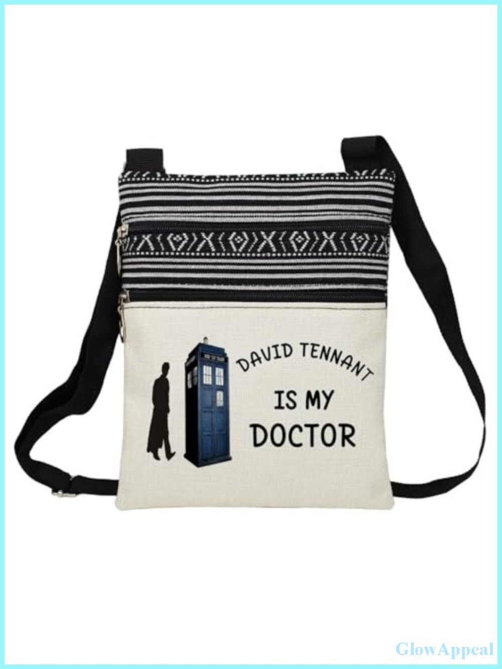 Women's Polyester Crossbody Bag Printed Adjustable Strap Sling